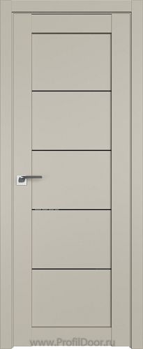 Дверь Profil Doors 2.11U цвет Шеллгрей стекло Черный Триплекс