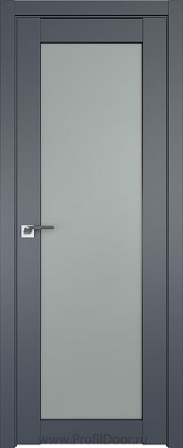 Дверь Profil Doors 2.19U цвет Антрацит стекло Матовое