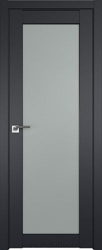 Дверь Profil Doors 2.19U цвет Чёрный Seidenmatt стекло Матовое