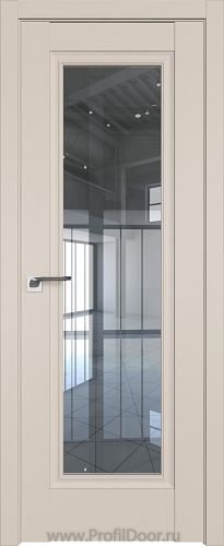 Дверь Profil Doors 2.35U цвет Санд стекло Прозрачное
