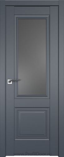 Дверь Profil Doors 2.37U цвет Антрацит стекло Графит