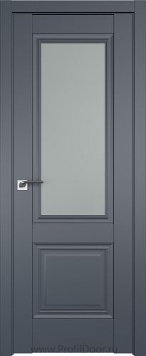 Дверь Profil Doors 2.37U цвет Антрацит стекло Матовое
