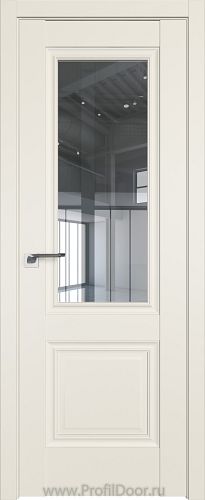 Дверь Profil Doors 2.37U цвет Магнолия Сатинат стекло Прозрачное