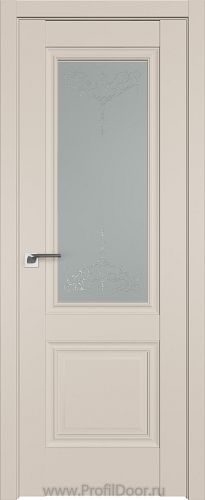 Дверь Profil Doors 2.37U цвет Санд стекло Франческа кристалл