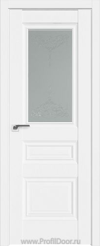 Дверь Profil Doors 2.39U цвет Аляска стекло Франческа кристалл