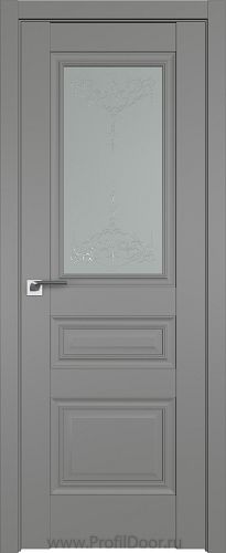 Дверь Profil Doors 2.39U цвет Грей стекло Франческа кристалл