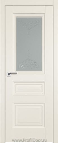 Дверь Profil Doors 2.39U цвет Магнолия Сатинат стекло Франческа кристалл