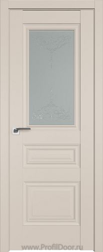 Дверь Profil Doors 2.39U цвет Санд стекло Франческа кристалл