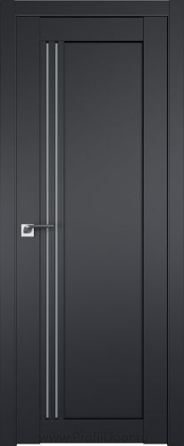 Дверь Profil Doors 2.50U цвет Чёрный Seidenmatt стекло Матовое