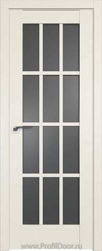 Дверь Profil Doors 102U цвет Магнолия Сатинат стекло Графит