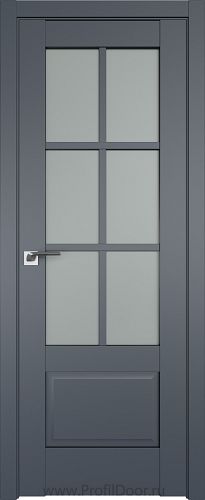 Дверь Profil Doors 103U цвет Антрацит стекло Матовое