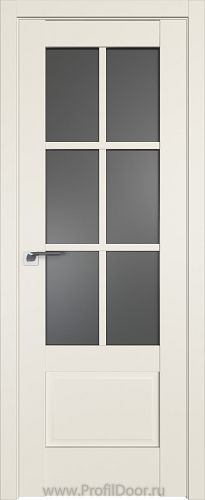 Дверь Profil Doors 103U цвет Магнолия Сатинат стекло Графит