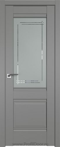 Дверь Profil Doors 2U цвет Грей стекло Мадрид