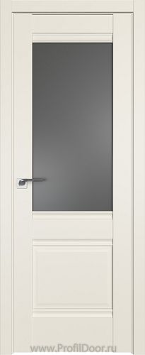 Дверь Profil Doors 2U цвет Магнолия Сатинат стекло Графит