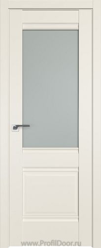 Дверь Profil Doors 2U цвет Магнолия Сатинат стекло Матовое
