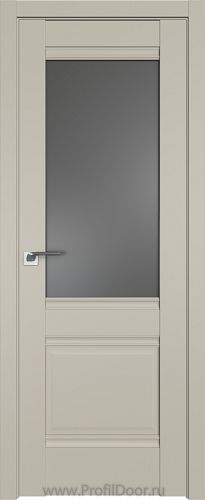 Дверь Profil Doors 2U цвет Шеллгрей стекло Графит