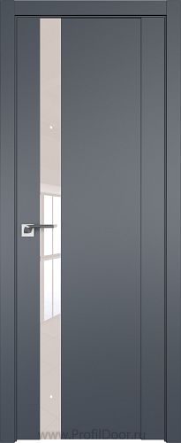 Дверь Profil Doors 62U цвет Антрацит стекло Lacobel Перламутровый лак