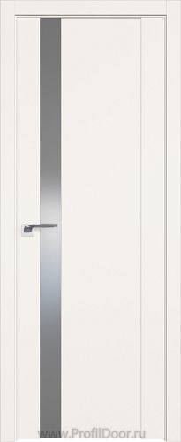 Дверь Profil Doors 62U цвет ДаркВайт стекло Lacobel Серебро Матлак