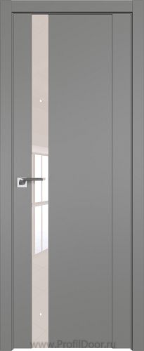 Дверь Profil Doors 62U цвет Грей стекло Lacobel Перламутровый лак