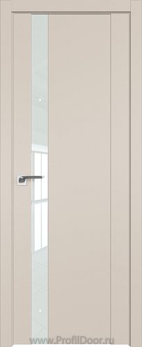 Дверь Profil Doors 62U цвет Санд стекло Lacobel Белый лак