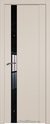 Дверь Profil Doors 62U цвет Санд стекло Lacobel Черный лак