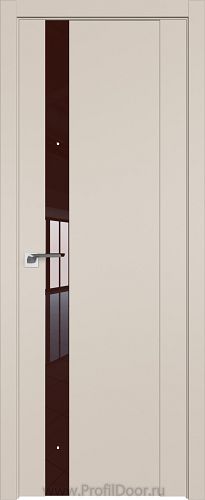 Дверь Profil Doors 62U цвет Санд стекло Lacobel Коричневый лак