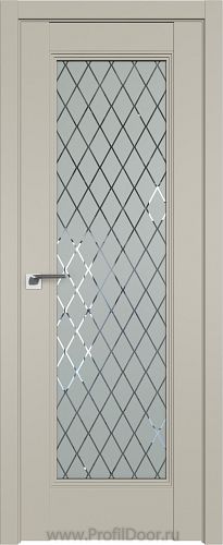Дверь Profil Doors 65U цвет Шеллгрей стекло Ромб