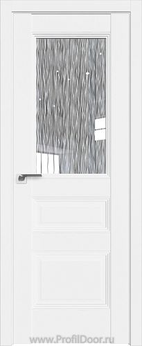 Дверь Profil Doors 67U цвет Аляска стекло Дождь Белый