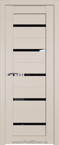 Дверь Profil Doors 7U цвет Санд стекло Черный Триплекс