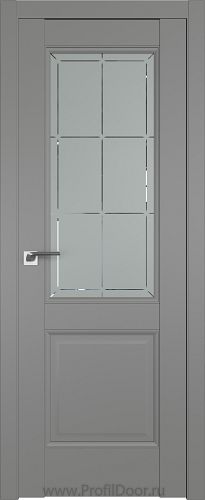 Дверь Profil Doors 90U цвет Грей стекло Гравировка 1