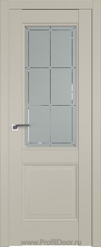 Дверь Profil Doors 90U цвет Шеллгрей стекло Гравировка 1
