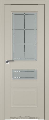Дверь Profil Doors 94U цвет Шеллгрей стекло Гравировка 1