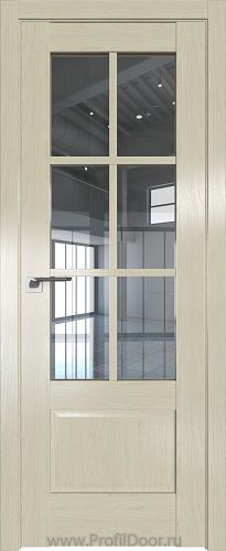 Дверь Profil Doors 103X цвет Эш Вайт стекло Прозрачное