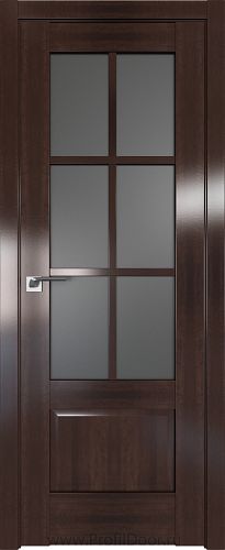 Дверь Profil Doors 103X цвет Орех Сиена стекло Графит