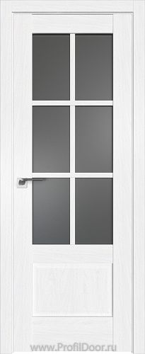 Дверь Profil Doors 103X цвет Пекан Белый стекло Графит
