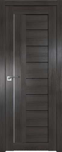 Дверь Profil Doors 17X цвет Грей Мелинга стекло Черный Триплекс