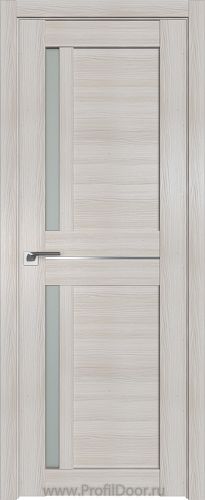Дверь Profil Doors 19X цвет Эш Вайт Мелинга стекло Матовое молдинг Серебро
