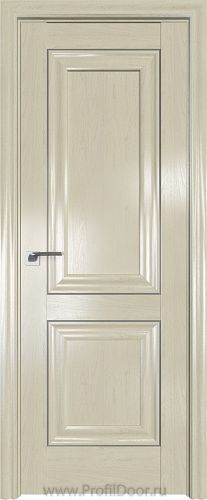 Дверь Profil Doors 27X цвет Эш Вайт молдинг Серебро