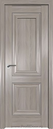 Дверь Profil Doors 27X цвет Орех Пекан молдинг Серебро