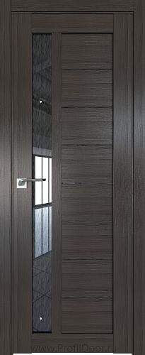 Дверь Profil Doors 37X цвет Грей Мелинга стекло Дождь Черный