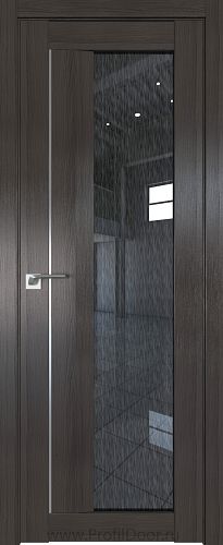 Дверь Profil Doors 47X цвет Грей Мелинга стекло Дождь Черный