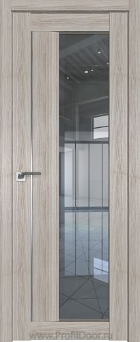 Дверь Profil Doors 47X цвет Капучино Мелинга стекло Прозрачное
