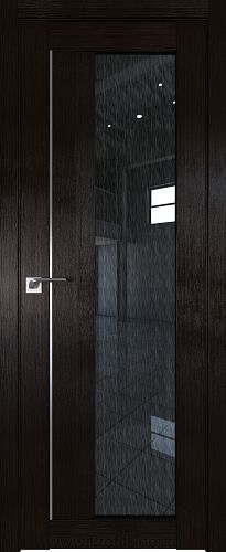 Дверь Profil Doors 47X цвет Венге Мелинга стекло Дождь Черный