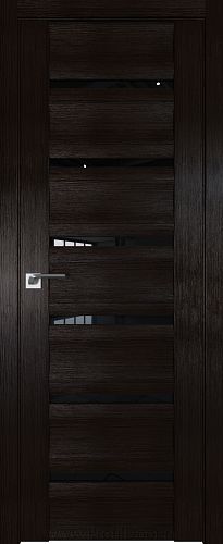 Дверь Profil Doors 57X цвет Венге Мелинга стекло Черный Триплекс