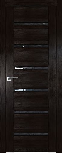 Дверь Profil Doors 57X цвет Венге Мелинга стекло Дождь Черный