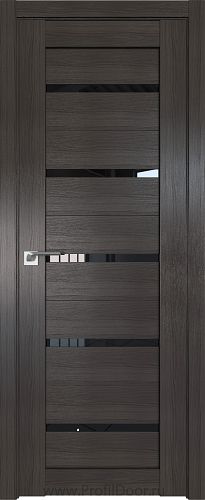 Дверь Profil Doors 7X цвет Грей Мелинга стекло Черный Триплекс