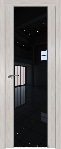 Дверь Profil Doors 8X цвет Эш Вайт Мелинга стекло Черный Триплекс