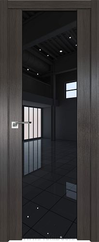 Дверь Profil Doors 8X цвет Грей Мелинга стекло Черный Триплекс