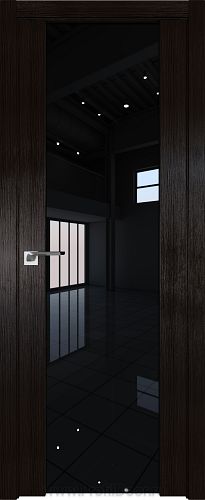 Дверь Profil Doors 8X цвет Венге Мелинга стекло Черный Триплекс