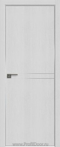 Дверь Profil Doors 111ZN цвет Монблан кромка Матовый Алюминий с 4-х сторон